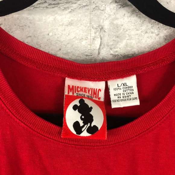 VINTAGE Mickey Inc Red Embroidered Tank - Picture 2 of 5
